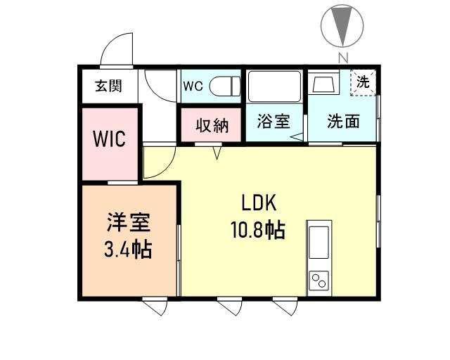 VIVI(1LDK/1階)の間取り写真