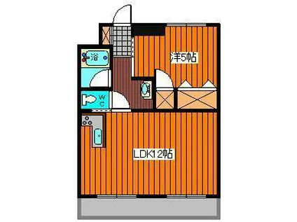 グランフォート南通I(1LDK/7階)の間取り写真