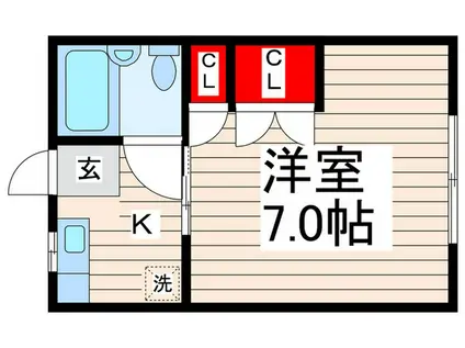 ミントハウス10(1K/2階)の間取り写真