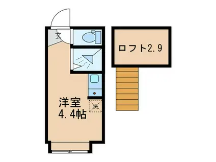アーバンプレイス高田馬場A(ワンルーム/2階)の間取り写真