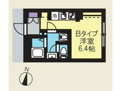 CREAL新高円寺(ワンルーム/2階)の間取り写真