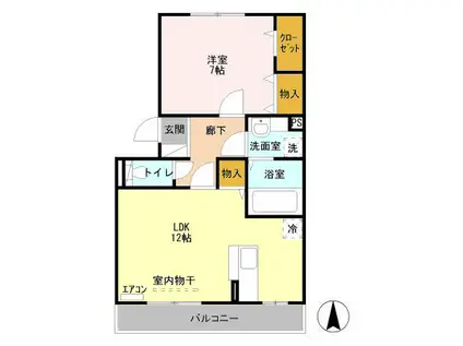 フェアリー・テール(1LDK/3階)の間取り写真