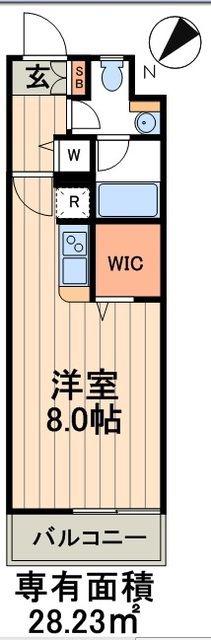 日本橋ファーストレジデンス(1K/8階)の間取り写真