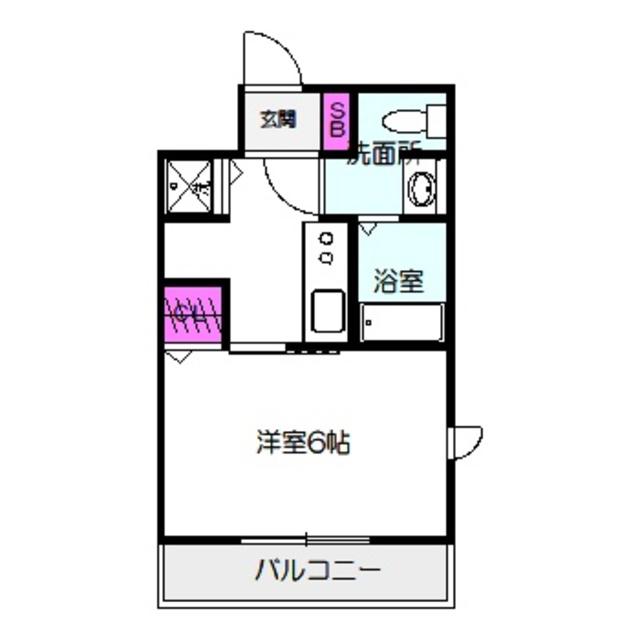 リーガル大阪城北(1K/5階)の間取り写真