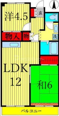 泉コープ西(3DK/5階)の間取り写真