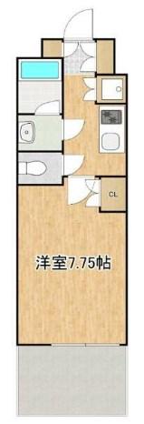 フェルテ中野(1K/8階)の間取り写真