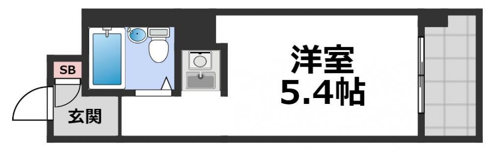パークサイド上本町駅前(1K/7階)の間取り写真