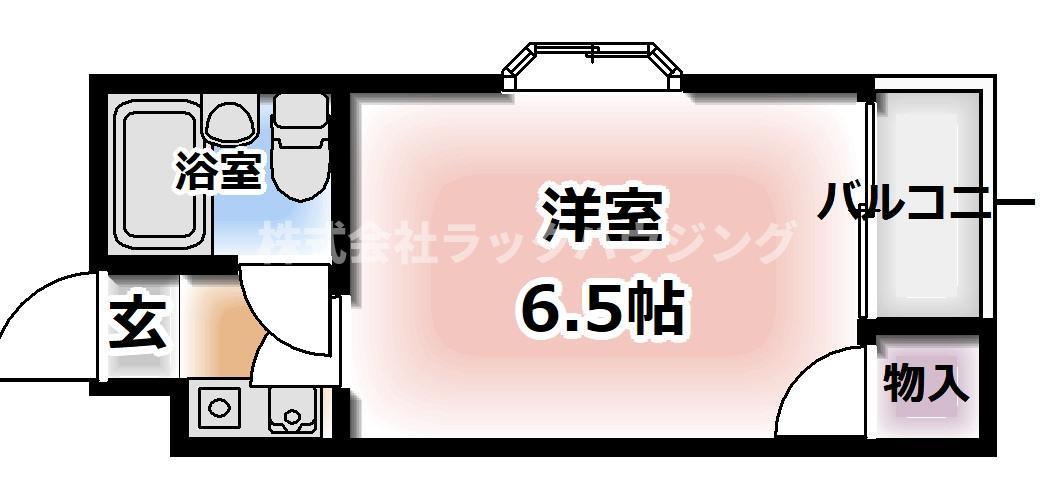 メビウス寝屋川レジデンスウエスト(ワンルーム/4階)の間取り写真