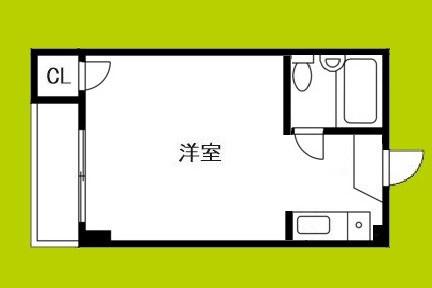 セヴィア城東(ワンルーム/1階)の間取り写真