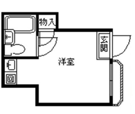 ライフピア阿佐ヶ谷(ワンルーム/1階)の間取り写真