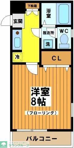 ロジエ高井戸壱番館(1K/3階)の間取り写真