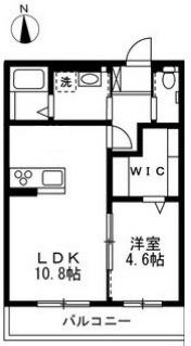 ひまわりH(1LDK/2階)の間取り写真
