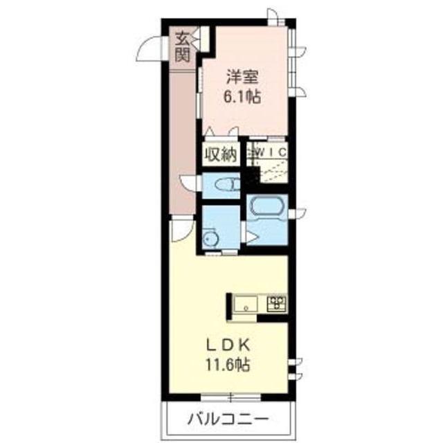 グランエスパシオ I(1LDK/3階)の間取り写真