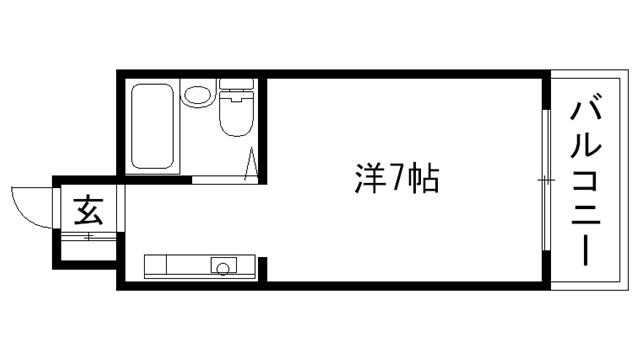 アニバーサリー40(1K/3階)の間取り写真