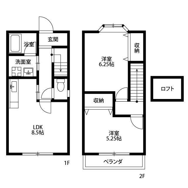 ワイズスクエア(2LDK/1階)の間取り写真
