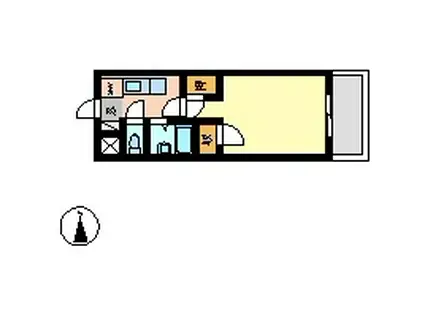 VEGA本厚木(1K/3階)の間取り写真