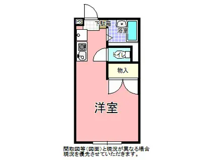 SALTARE(ワンルーム/1階)の間取り写真