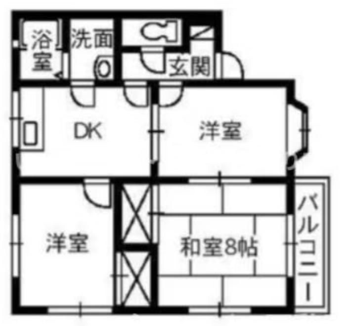 メープルシティ A(3DK/2階)の間取り写真