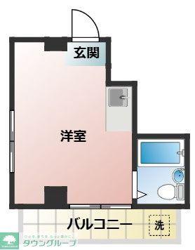 SPAX中浦和(ワンルーム/1階)の間取り写真