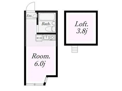 ユナイト池上新町テーラーズクラブ(ワンルーム/1階)の間取り写真