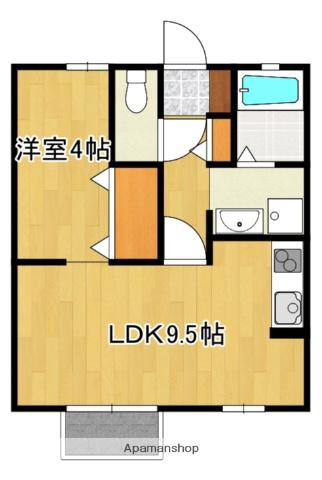 NKファンテーヌ(1LDK/1階)の間取り写真