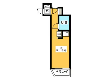 ライオンズマンション八王子第2(ワンルーム/8階)の間取り写真
