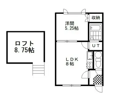 レプレアーバン(1LDK/2階)の間取り写真