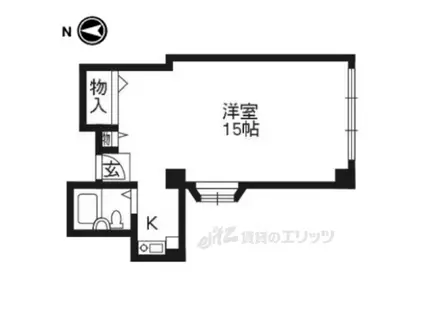 星の子六角ビル(ワンルーム/4階)の間取り写真