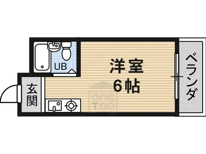 ピンクパンサー(ワンルーム/3階)の間取り写真