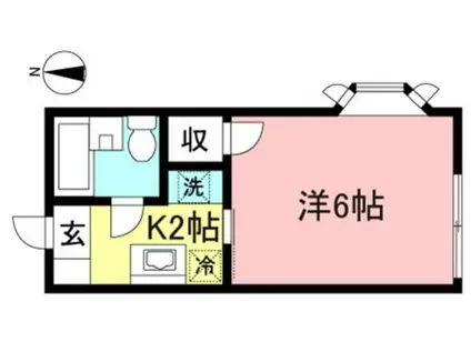 カーサ・ベラ A棟(1K/1階)の間取り写真