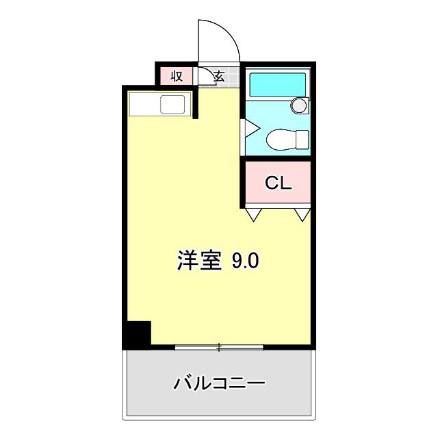 コンフォール朝倉(ワンルーム/3階)の間取り写真