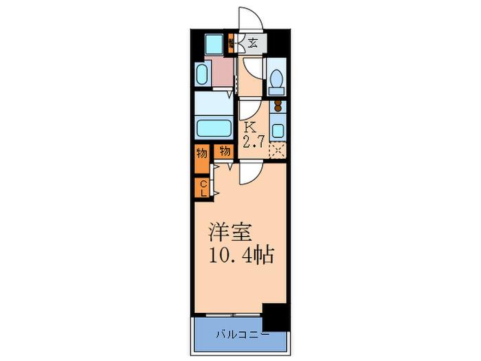 アーバネックス梅田東(1K/5階)の間取り写真