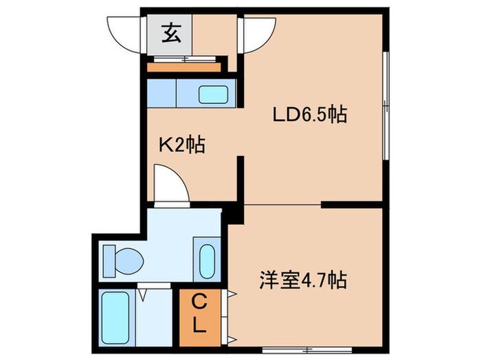PORTOFINOW18(1LDK/3階)の間取り写真