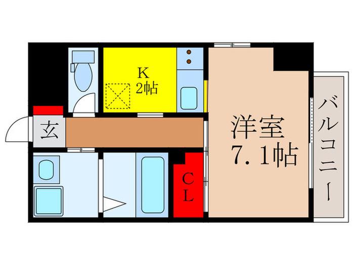 W IKEDA(1K/4階)の間取り写真