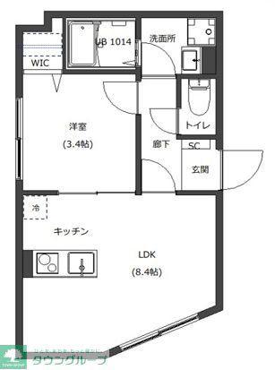 D-STYLE西巣鴨(1LDK/1階)の間取り写真