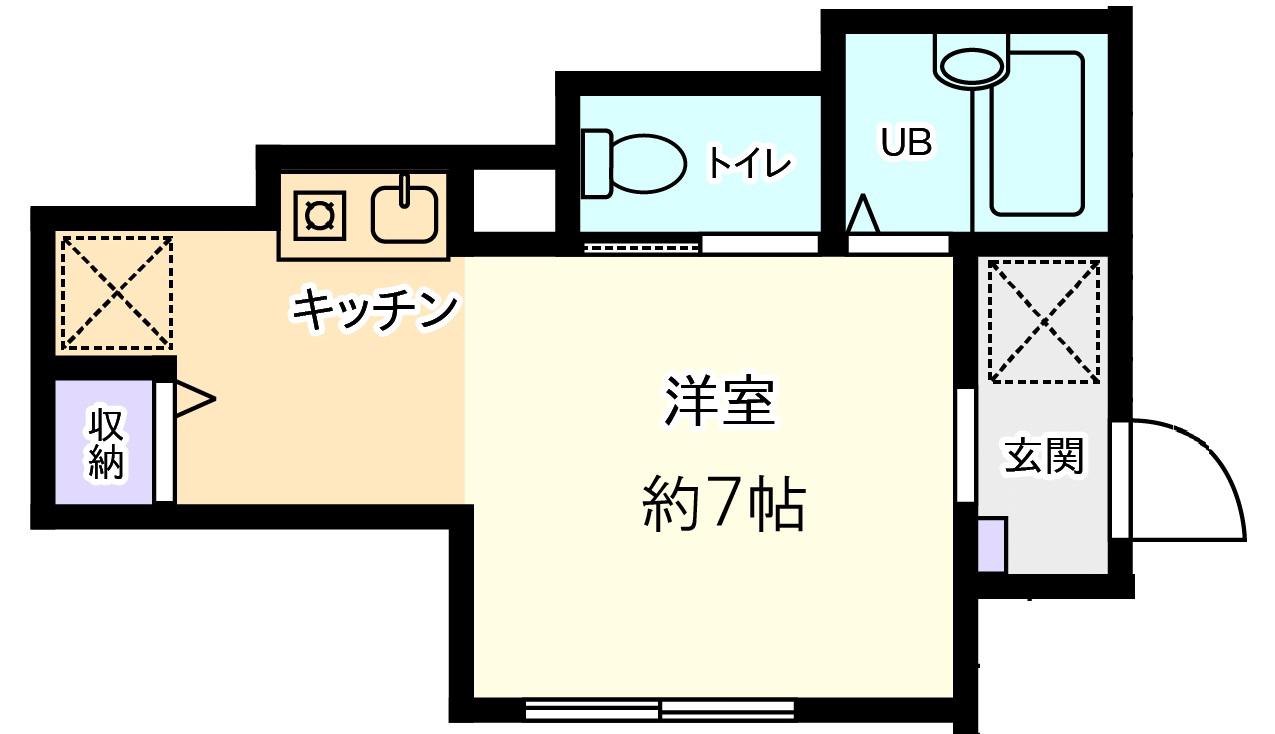 ラフィナート中野(ワンルーム/1階)の間取り写真