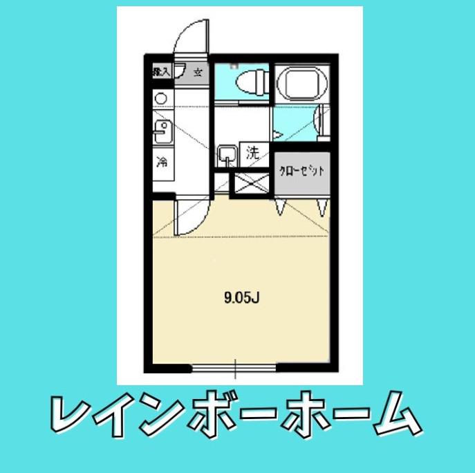 チェスターハウス(1K/2階)の間取り写真