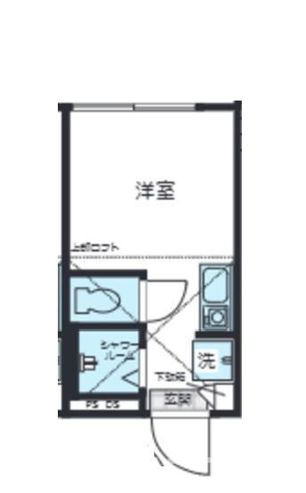 NANO北新宿2(ワンルーム/2階)の間取り写真