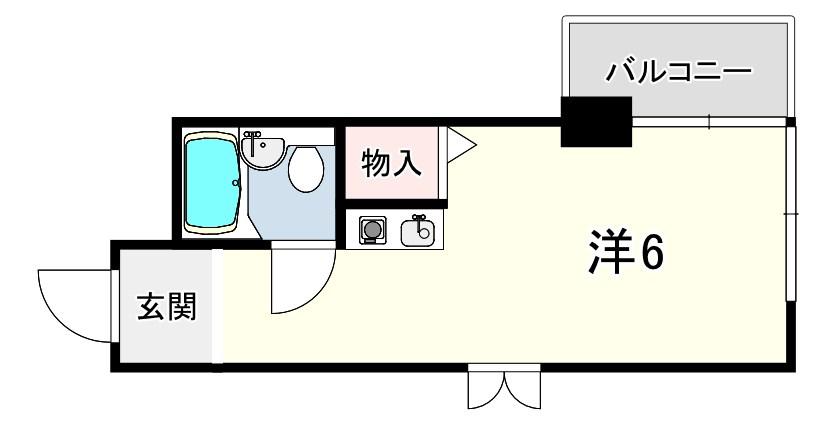 ダイドーメゾン西宮北口Ⅹ(ワンルーム/4階)の間取り写真