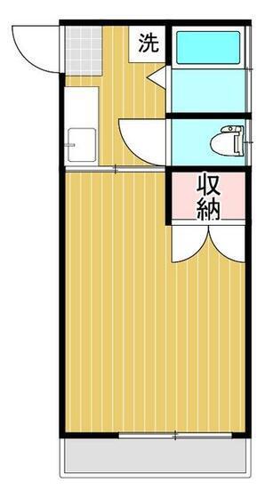 プランドゥ新南部(1K/2階)の間取り写真