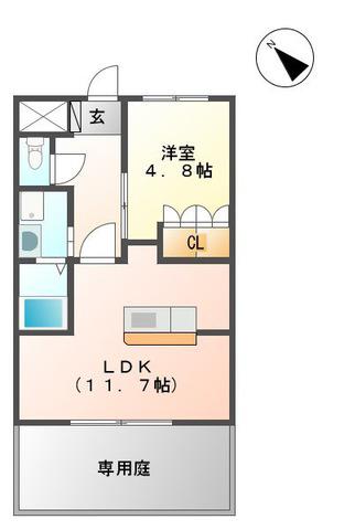 リオ・ディオサ(1LDK/2階)の間取り写真