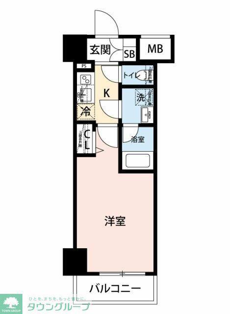 クレヴィスタお花茶屋(1K/10階)の間取り写真