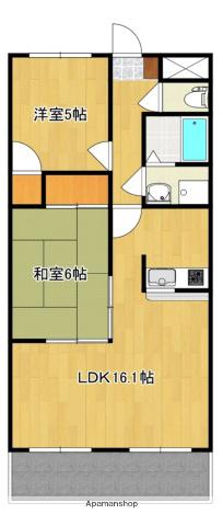 丸の内スクウェア(2LDK/3階)の間取り写真