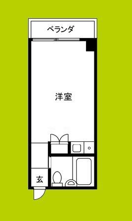 シュライン森之宮(ワンルーム/1階)の間取り写真