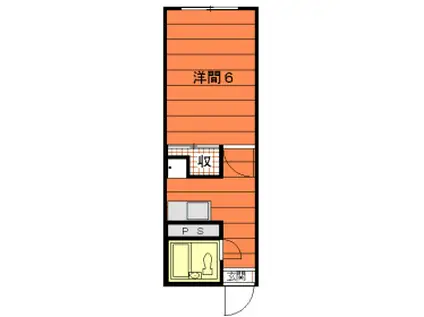 ライフステージ広瀬安岡(1K/1階)の間取り写真