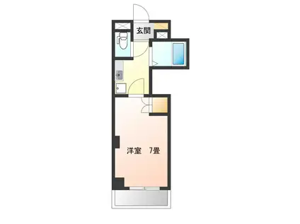 パンション白川(1K/1階)の間取り写真