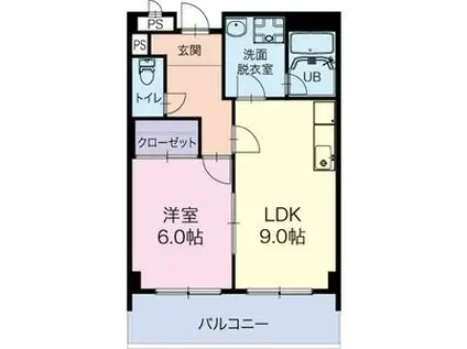 LIMPIA垂木(1LDK/3階)の間取り写真