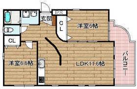 ウォールデンヒルズ(2LDK/1階)の間取り写真