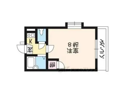 メゾン・ド・ラディ(1K/1階)の間取り写真