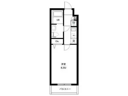 コスモリード蚕糸の森公園(1K/1階)の間取り写真